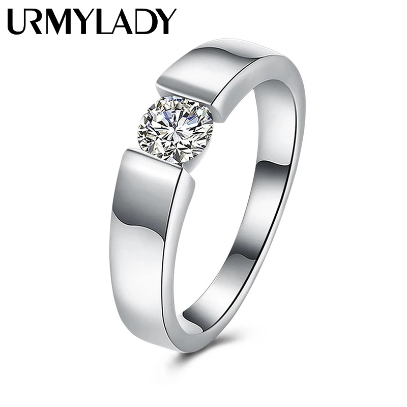 Charm 925 Sterling Silver Rings For Women Shining crystal size 7/8/9/1 — סקירה, מחיר והמלצה
