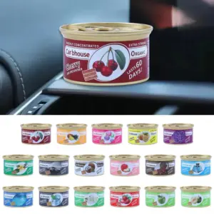 Car Flavoring Car Air Fresheners Perfume Canned Wood Blocks Coffee Flavor Long-Lasting Auto Aromatherapy Car Deodorant S