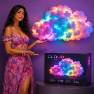 תאורת RGB פנטזיה ענן רעם חכמה תומכת בשינויי RGB סינכרוניים למוזיק