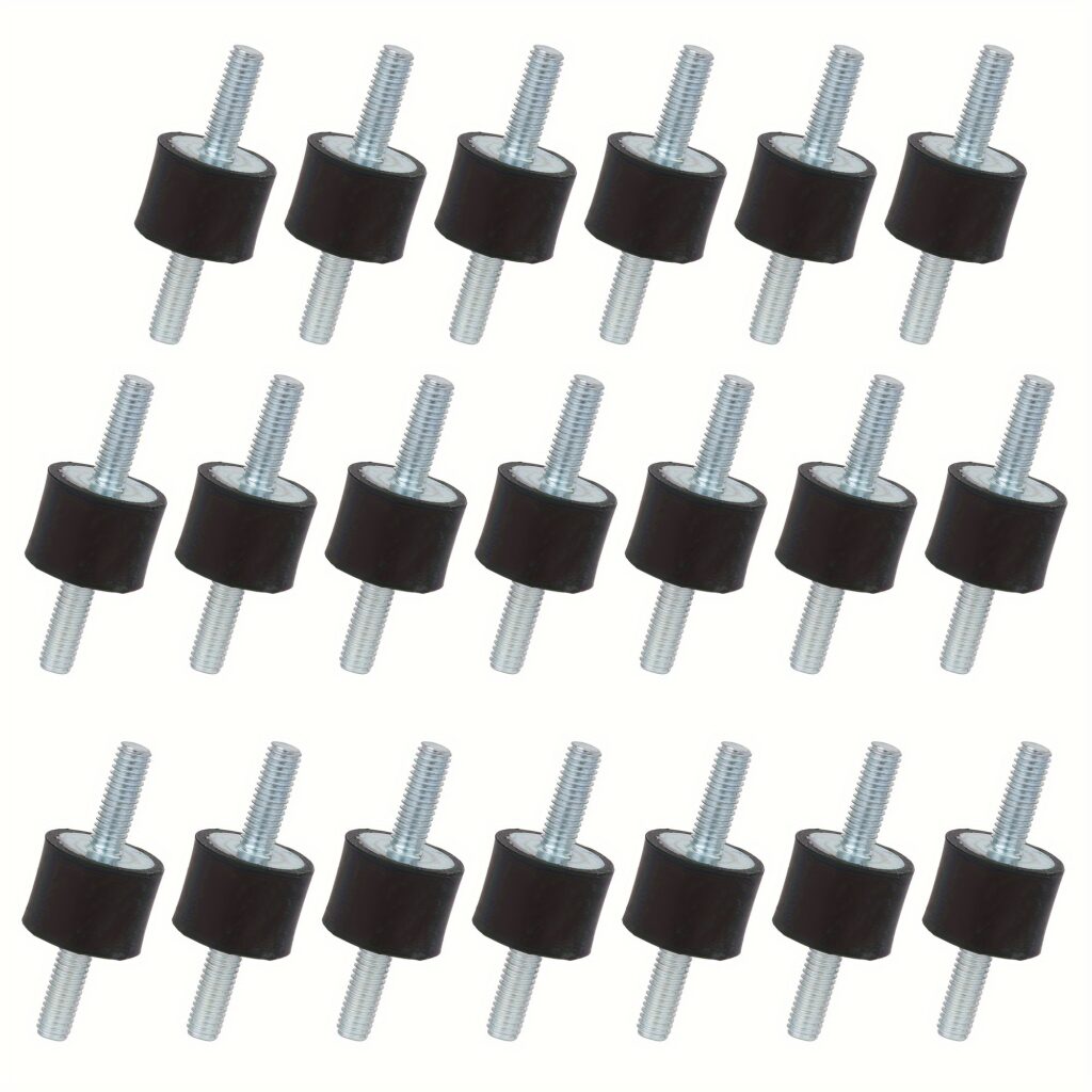 20 יחידות של בולמי זעזועים דו-צדדיים מגומי M6, 20 X 15 מ"מ, להפחתת רעידות והפחתת רעש