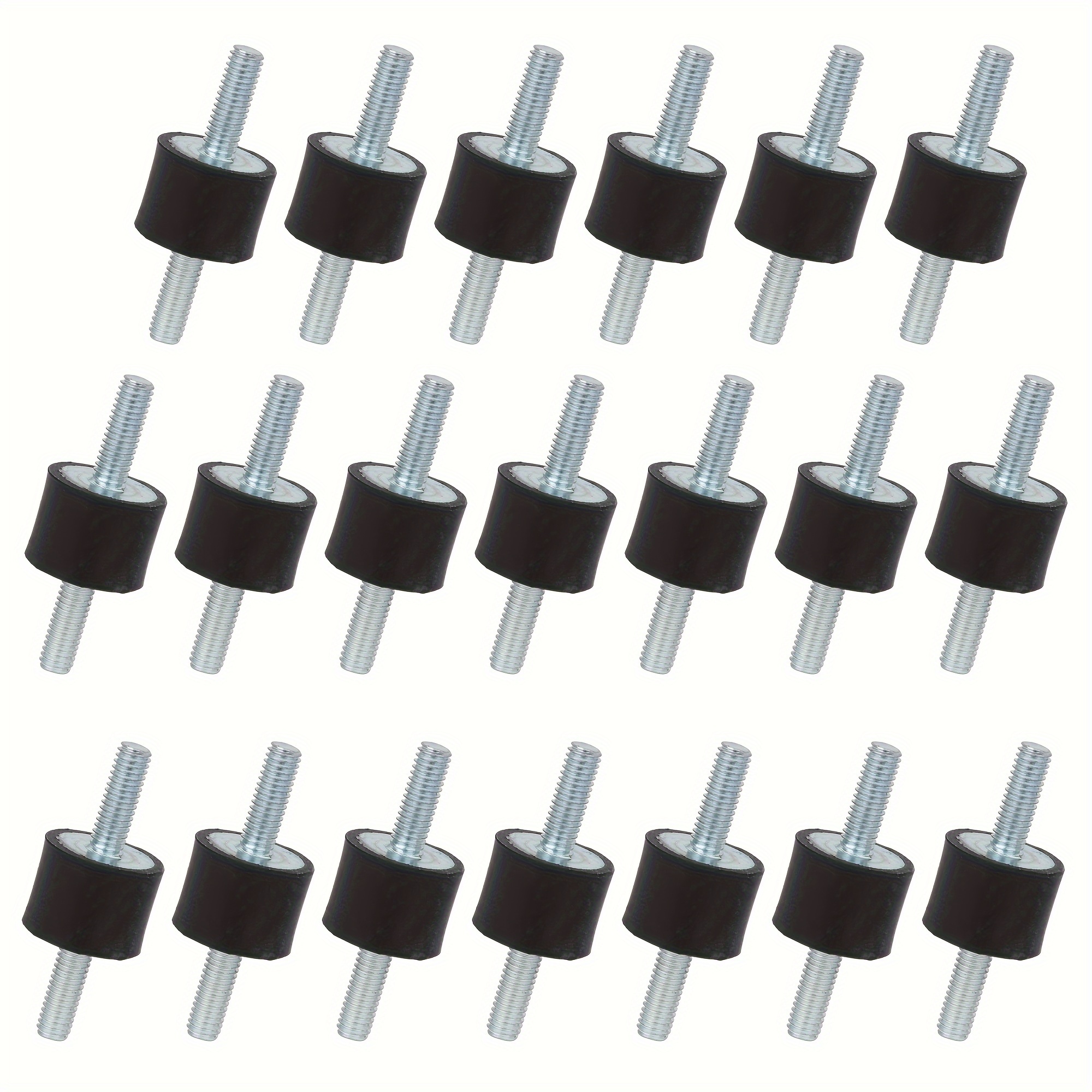20 יחידות של בולמי זעזועים דו-צדדיים מגומי M6, 20 X 15 מ"מ, להפחתת רעידות והפחתת רעש