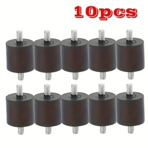 10 יחידות תושבת גומי M8 - בולם רעידות ובולם זעזועים למדחסי אוויר, משאבות מים, מכונות ריתוך, בולם מסוג בורג עמיד לתחזוקה מקצועית, תוספות למדחס, מבנה חזק, בולם רעידות, בלוק שקט