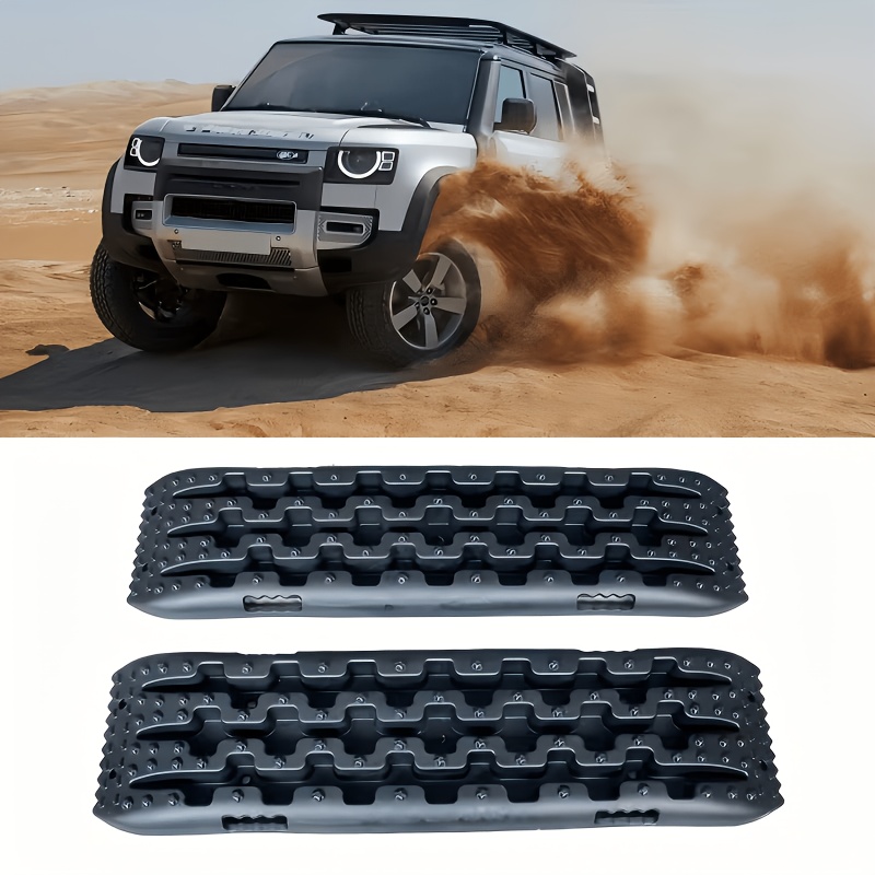 2 יחידות לוחות גרירה לשטח, לוחות הצלה גדולים בגודל 42 אינץ', מתאימים לרכבי 4X4 הנוהגים בבוץ, חול, שלג ושטח סלעי. רפידות