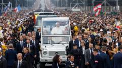 Pope praises young people's 'energy and commitment' at huge open-air Mass in Paris