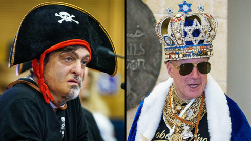 הפיראט דן אריאלי, ו"המלך" שהבטיח: "ביבי יהיה שר חוץ שלי" | המופע בוועדת הבחירות
