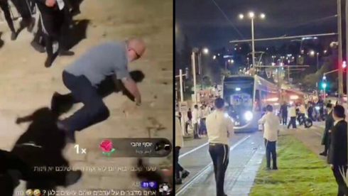 מהילולה להתפרעות: חרדים תקפו ערבים ושוטרים בי-ם – וחסמו את הרכבת | תיעוד