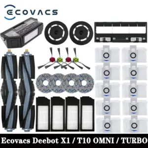 Ecovacs Deebot X1/ T10 OMNI / TURBO Accessories Robot Vacuum Cleaner Parts Mop Dust Bag Hepa Filter Main Side Brush Dust