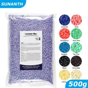 500g/200g/50g Hard Wax Beans for Hair Removal Body European Brazilian Pearl for Wax Warmer Waxing Beans for Wax Heater M