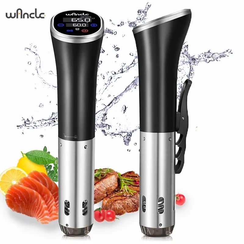 Wancle 1100W Sous Vide Cooker LCD Touch Immersion Circulator Accurate Cooking IPX7 Waterproof Vacuum Cooker with Digital