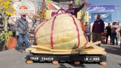 Watch: US man eyes pumpkin world record after fifth contest win